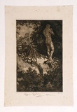 Artist: b'LINDSAY, Lionel' | Title: b'Afternoon' | Date: 1908-09 | Technique: b'etching, aquatint and drypoint, printed in brown ink with plate-tone, from one plate' | Copyright: b'Courtesy of the National Library of Australia'