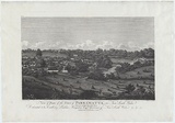 Title: b'View of part of the town of Parramatta in New South Wales. Taken from the north side of the river.' | Date: 1812 | Technique: b'engraving, printed in black ink, from one copper plate'