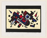 Title: Anno MM. | Date: 1999 | Technique: linocut, printed in black ink, from one block; hand-coloured