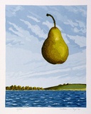 Artist: letcher, William. | Title: Floating pear. | Date: 1980 | Technique: screenprint, printed in colour, from multiple stencils | Copyright: With the permission of The William Fletcher Trust which provides assistance to young artists.