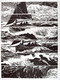 Artist: CARTER, Ray | Title: Territorial integrity revisited | Date: 2001 | Technique: linocut, printed in black ink, from one block