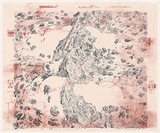 Artist: Wolseley, John. | Title: Dunes climbing a mountain | Date: 1992 - 1993 | Technique: lithograph, printed in colour, from three stones | Copyright: © John Wolseley. Licensed by VISCOPY, Australia