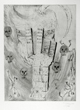 Artist: COLEING, Tony | Title: Up yours, or just ring my bell. | Date: 1990 | Technique: drypoint, printed in black ink, from one plate