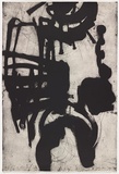 Artist: Tomescu, Aida. | Title: Seria Neagre III | Date: 1999 | Technique: etching, printed in black ink, from one plate | Copyright: © Aida Tomescu. Licensed by VISCOPY, Australia.