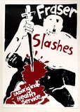 Artist: Gibb, Viva Jillian. | Title: Fraser slashes | Date: 1979 | Technique: screenprint, printed in colour, from two stencils