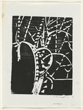 Artist: Grey-Smith, Guy | Title: River gum | Date: 1975 | Technique: woodcut, printed in colour, from one block