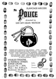 Artist: b'Stejskal, Josef Lada.' | Title: b'The Police directed by Ian (My dear) Watson ... Stables Theatre 10 Nimrod Street Kings Cross' | Date: 1981 | Technique: b'offset-lithograph'