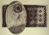 Artist: b'Orenstein, Herbert.' | Title: b'Coffee table' | Date: 1982 | Technique: b'etching and aquatint, printed in black ink, from one plate'