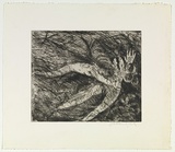 Artist: b'BOYD, Arthur' | Title: b'Nude with shark headed beast (Diana and Actaeon).' | Date: (1962-63) | Technique: b'etching and aquatint, printed in black ink, from one plate' | Copyright: b'Reproduced with permission of Bundanon Trust'