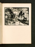 Artist: McGrath, Raymond. | Title: The Castle Derlin built Pendragon. | Date: 1925 | Technique: wood-engraving, printed in black ink, from one block