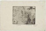 Artist: Cilento, Margaret. | Title: Icarus. | Date: 1949 | Technique: engraving and foul biting, printed in black ink with plate-tone, from one plate