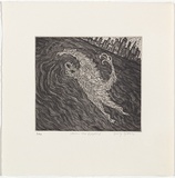 Artist: Gittoes, George. | Title: From the depths. | Date: 1971 | Technique: etching, printed in black ink, from one plate