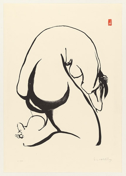 Artist: b'Whiteley, Brett.' | Title: b'Towards sculpture [6].' | Date: 1977 | Technique: b'lithograph, printed in black ink, from one plate' | Copyright: b'This work appears on the screen courtesy of the estate of Brett Whiteley'