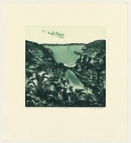 Artist: Shead, Garry. | Title: Bundeena | Date: 1991-94 | Technique: etching and aquatint, printed in green ink, from one plate | Copyright: © Garry Shead
