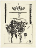 Artist: SELLBACH, Udo | Title: (Lithograph) | Date: 1966 | Technique: lithograph, printed in black ink, from one stone [or plate]