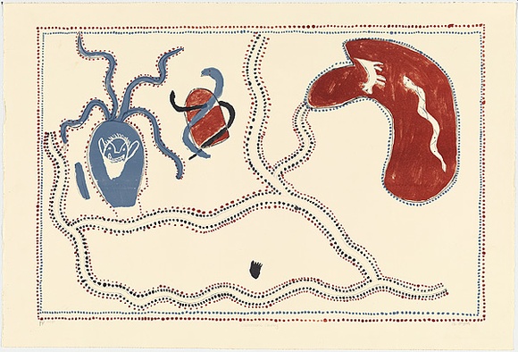 Artist: b'Griffiths, Alan.' | Title: b'Goominoong country' | Date: 1995 | Technique: b'lithograph, printed in colour, from multiple plates'