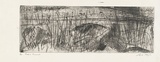Artist: b'MEYER, Bill' | Title: b'Reeds in Kinneret' | Date: 1990 | Technique: b'etching, printed in blue and black ink, from one zinc plate; a la poupee and plate-tone' | Copyright: b'\xc2\xa9 Bill Meyer'