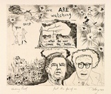 Artist: COLEING, Tony | Title: Just the few of us. | Date: 1983 | Technique: hardground etching and aquatint, printed in black ink, from one plate