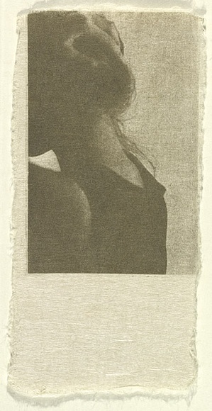 Title: b'Absence [second etching]' | Date: 2000-2004 | Technique: b'photo-etching, printed in graphite and gold powder, from one plate'