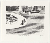 Artist: b'Marsh, Louise.' | Title: b'Garden at Manuka Pool' | Date: 1999, May 15 | Technique: b'lithograph, printed in black ink, from one stone'