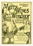 Artist: Shaw, Rod. | Title: The New Theatre presents The merry wives of Windsor | Date: 1977 | Technique: lithograph, printed in black ink, from one stone [or plate]