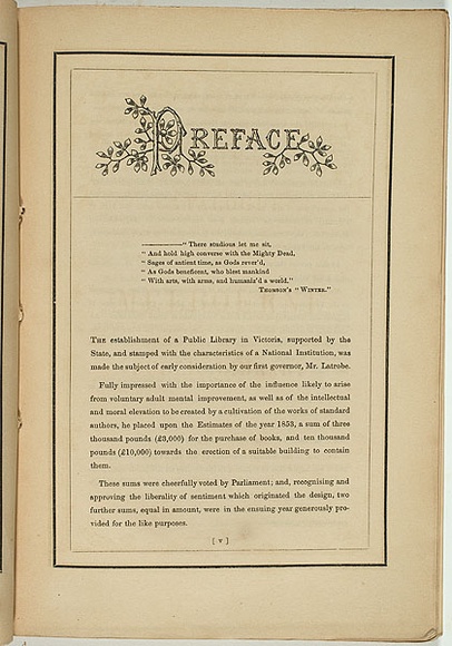 Title: b'not titled [eucalyptus coriacea preface].' | Date: 1861 | Technique: b'woodengraving, printed in black ink, from one block'