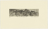 Artist: b'Robinson, William.' | Title: b'The sea from Springbrook' | Date: 1999 | Technique: b'etching, printed in black ink, from one copper plate'