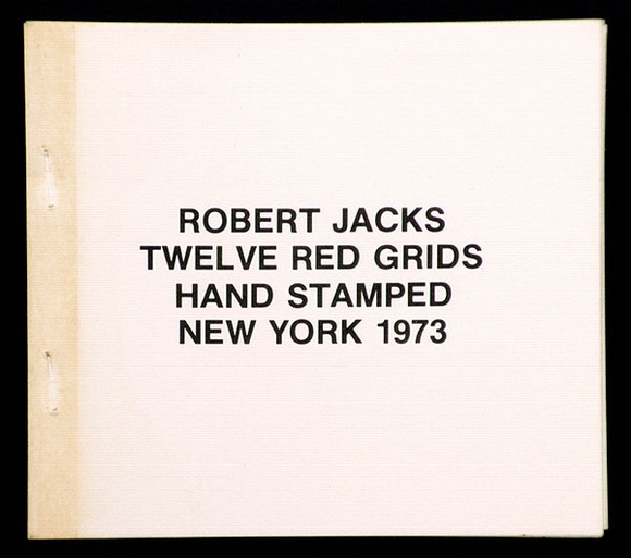 Artist: b'JACKS, Robert' | Title: b'Twelve red grids hand stamped New York.' | Date: 1973 | Technique: b'rubber stamps, printed in colour'
