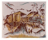Artist: Sumner, Alan. | Title: The little train | Date: 1948 | Technique: screenprint, printed in colour, from four stencils