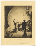 Artist: LINDSAY, Lionel | Title: The Gypsy dance | Date: 1919 | Technique: etching, printed in brown ink with plate-tone, from one plate | Copyright: Courtesy of the National Library of Australia