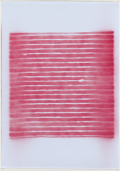 Artist: b'Azlan.' | Title: b'Hicks.' | Date: 2003 | Technique: b'stencil, printed in red ink, from one stencil'
