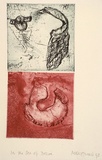 Artist: Fitzgerald, Mirabel. | Title: In the sea of desire | Date: 1993 | Technique: etching and aquatint, printed in colour, from two plates: one plate printed in blue ink, one plate printed in red ink