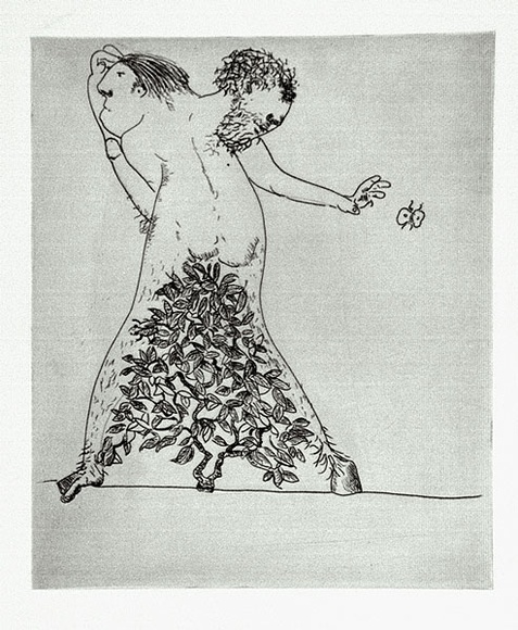 Artist: b'BOYD, Arthur' | Title: b'The survivor.' | Date: 1971 | Technique: b'etching, printed in black ink, from one plate' | Copyright: b'Reproduced with permission of Bundanon Trust'