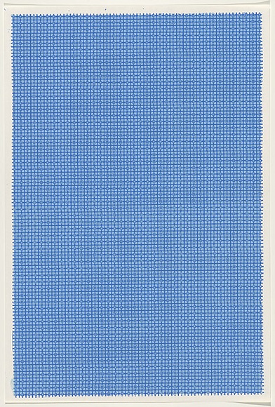 Artist: b'WORSTEAD, Paul' | Title: b'Starstruck' | Date: 1982 | Technique: b'screenprint, printed in colour, from two stencil in dark blue and light blue ink' | Copyright: b'This work appears on screen courtesy of the artist'