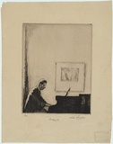Artist: b'SHIRLOW, John' | Title: b'Andante.' | Date: 1923 | Technique: b'drypoint, printed in black ink, from one copper plate'