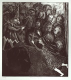 Artist: b'Edwards, Annette.' | Title: b'Portrait of a Puppeteer' | Date: 1983 | Technique: b'softground etching and aquatint, printed in black ink, from one plate'