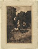 Artist: Heysen, Hans. | Title: Breaking the clod. | Date: 1907 | Technique: monotype, printed in brown ink, from one plate