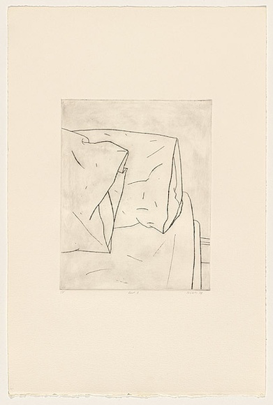 Title: Bed 3 | Date: 1978 | Technique: drypoint, printed in black ink, from one perspex plate