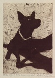 Artist: b'Williams, Deborah.' | Title: b'Legend of the brown nose bitch' | Date: 1999, January | Technique: b'drypoint and roulette, printed in brown ink, from one plate'