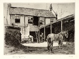 Artist: b'LINDSAY, Lionel' | Title: b'Sussex St Forge' | Date: 1917 | Technique: b'etching, printed in black ink, from one copper plate' | Copyright: b'Courtesy of the National Library of Australia'