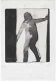 Artist: MADDOCK, Bea | Title: Stepping down. | Date: May 1965 | Technique: line-etching and aquatint, printed in black ink, from one copper plate