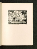 Artist: McGrath, Raymond. | Title: The Women's College, Sydney University. | Date: 1924 | Technique: wood-engraving, printed in black ink, from one block