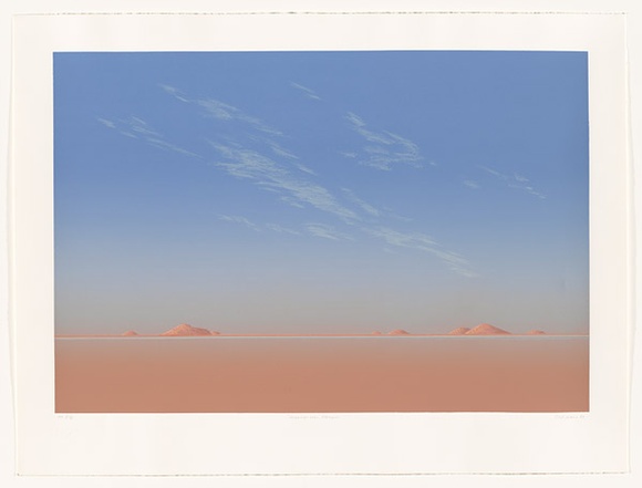 Artist: b'Jones, Cliff.' | Title: b'Diggings near Menzies' | Date: 1987 | Technique: b'screenprint, printed in colour, from nine stencils'