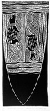 Artist: Maymuru-White, Naminapu. | Title: Nyapilingu Wapitja [lower section] | Date: 1989 | Technique: linocut, printed in black ink, from one block