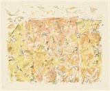 Artist: MACQUEEN, Mary | Title: Hillside with fauna | Date: 1976 | Technique: lithograph, printed in colour, from multiple plates | Copyright: Courtesy Paulette Calhoun, for the estate of Mary Macqueen
