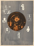Artist: Lowe, Geoff. | Title: Plate | Date: 1988 | Technique: screenprint, printed in colour, from multiple stencils