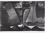 Artist: b'Marshall, Jennifer.' | Title: b'Moonlight VI' | Date: 1995 | Technique: b'linocut, printed in black ink, from multiple blocks'