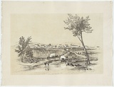 Artist: b'Angas, George French.' | Title: b'Bathurst' | Date: 1851 | Technique: b'lithograph, printed in colour, from two stones'