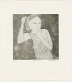 Artist: Dickerson, Robert. | Title: Rosanna. | Date: 1992 | Technique: etching and aquatint, printed in black ink, from one zinc plate