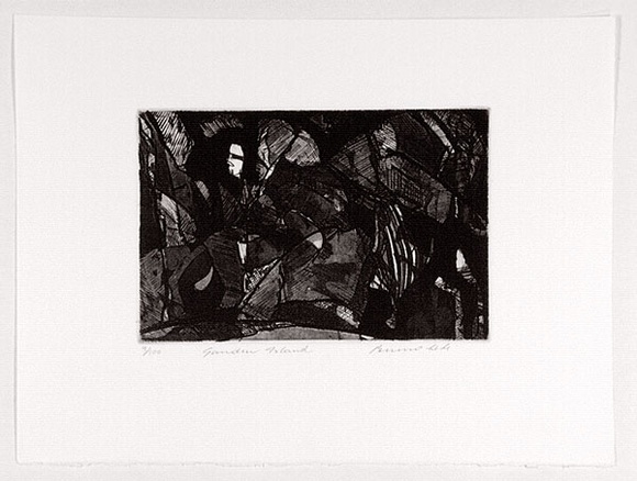 Artist: Leti, Bruno. | Title: Garden Island. | Date: 1988 | Technique: etching, printed in black ink, from one plate